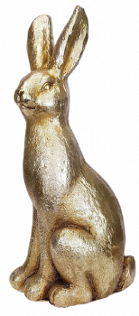 XXL-Hase in Gold, 42 cm