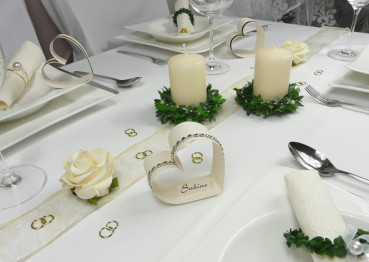 15 Doppelringe - silber oder gold, Streudeko