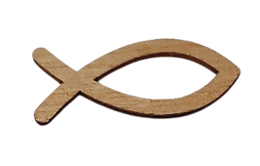 Preview: Streudeko zur Konfirmation, Kommunion - 6 blaue Fische aus Holz - 2