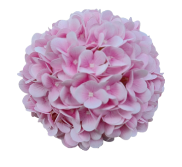 Hortensien-Kugel aus Seide, rosa, 20 cm - 7