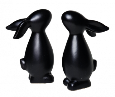 kleiner Hase für Ihre Osterdeko in Weiß oder Schwarz - 4