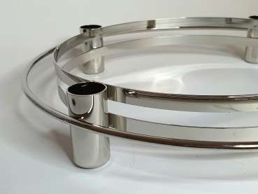 Kerzenkranz aus Metall, silber oder gold glänzend - 4
