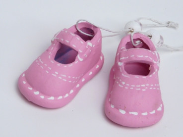 Babyschuhe rosa oder blau