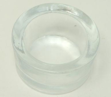 Kleiner Teelichthalter aus Glas. Glas-Teelichthalter - Tischdeko 4