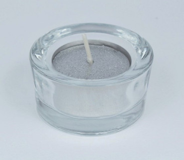 Teelichter in Aluminiumhülle - glitzernd in Silber oder Gold 3