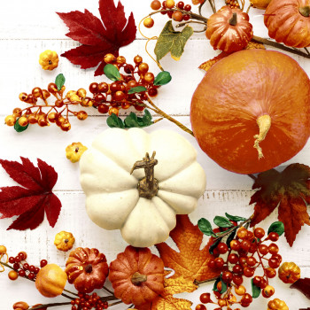 Servietten Pumpkin & leaves für Ihre Herbstdeko oder zu Halloween