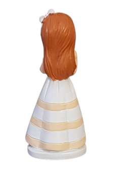 Figur zur Kommunnion oder Konfirmation Mädchen, weißes Kleid - 5