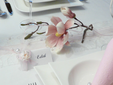 Mangolienzweig rosa oder weiß - Blumedeko, Osterdeko - 7