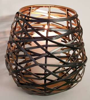 Metallwindlicht "Aglos" in Anthrazit - Windlicht - 3