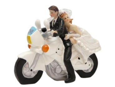 Tortenfigur Motorrad - auch als Tischdeko geeignet 1