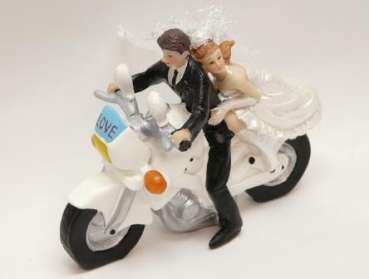 Tortenfigur Motorrad - auch als Tischdeko geeignet 2