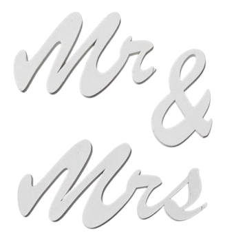 Streudeko Mr. & Mrs. - Dekoidee für den Hochzeitstisch - 2