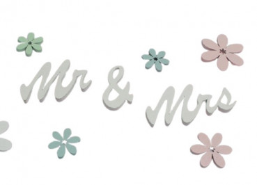 Streudeko Mr. & Mrs. - Dekoidee für den Hochzeitstisch - 1