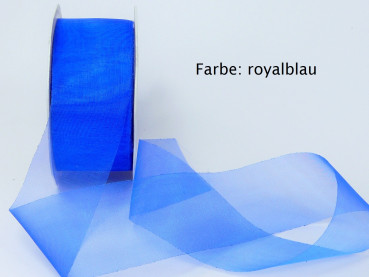 1 m Organzaband 4 cm in vielen Farben