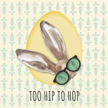 Servietten "Too hip to hop" - lustige Osterservietten - 1