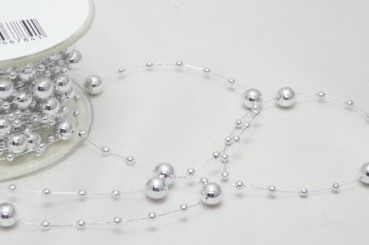 Perlengirlande silber- oder goldfarben 2