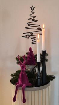 Preview: Metall-Weihnachtsbaum, 30 cm