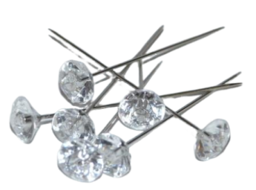 Pushpins mit Diamantkopf – stilvolle Stecknadeln für Pinnwand und Deko