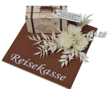 Geldgeschenk "Reisekasse", Geldbox
