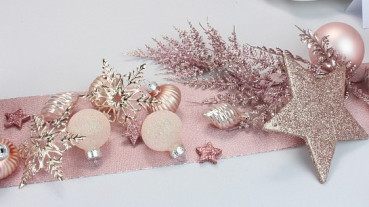 10 rosa Glitzersterne zum Streuen 3 cm