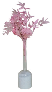 Zartes Trockenblumen-Sträußchen - Blumendeko mit Trockenblumen in Rosa - 2