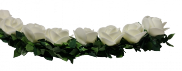 Ehrenplatzdeko mit Rosen