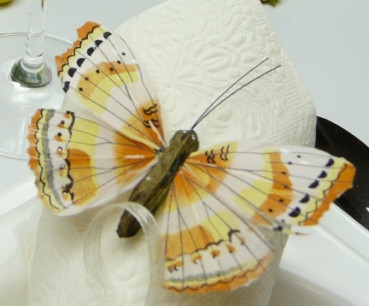 Tischdekoration und Streudeko - 3 Schmetterlinge 1