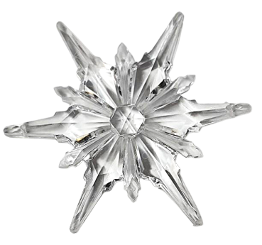 Schneeflocke in Diamant-Optik. Weihnachtsdeko 1