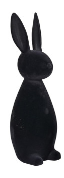 Osterdeko - ein Hase in der Farbe Schwarz oder Grau, 30 cm groß - 1