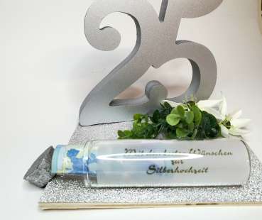 Geldgeschenk, Geldbox "Silverdream" zur Silberhochzeit - 4