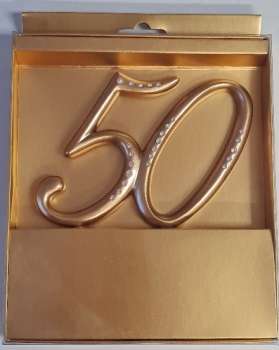 Stecker, Tortenstecker  "50" mit Strass - 4