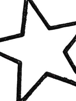 Offener Stern aus Kunststoff in der Farbe Schwarz - 3