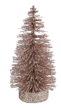 Glitzer-Tannenbaum rose oder champagner