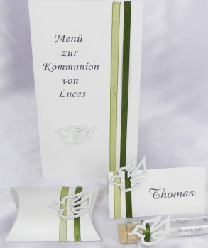 Gastgeschenk - Glasröhrchen mit einer Taube 3