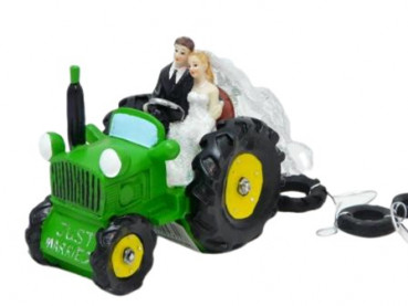 Tortendeko - Tortenfigur Traktor. Hochzeitsdeko Tischdeko-online 1