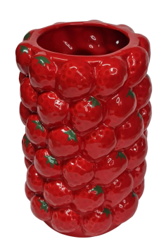 Vase "Erdbeere" 18 x 20 cm- ein edler Blickfang - 1