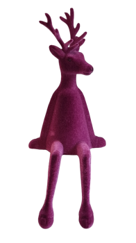 Kantenhocker Hirsch, 33 cm Farbe: Beere