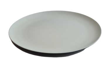 Weißer Teller aus Kunststoff - 3