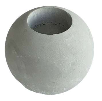 Teelichthalter Kugel aus Zement - 9 cm - 3