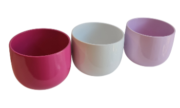 Blumentopf, Übertopf in 3 Farben - 10 cm - 2