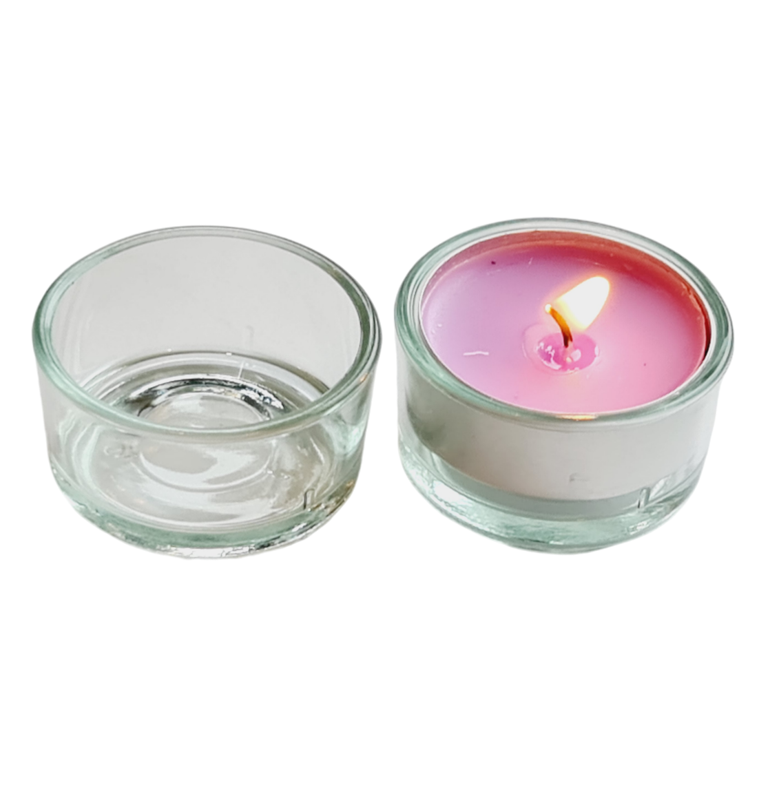 50 Stück LED-Teelichthalter Aus Pappe – Lila, Mit Blattmuster, Für Flammenlose Teelichter, Größe 12,5 X 4,3 Cm