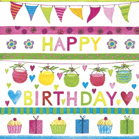 Servietten Geburtstag HappyBirthday 2.