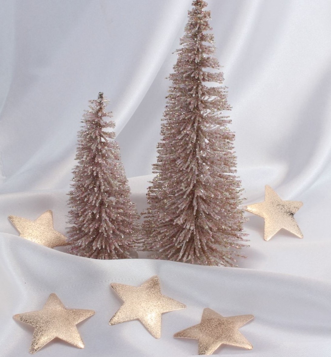 Perlenkette Girlande STERN 120cm h-blau Weihnachten DEKO/verarbeiten Posten 5796 