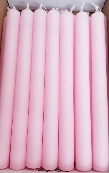 Lange Stabkerzen in der Farbe Rosa - 1 Lange Stabkerzen in der Farbe Rosa - 1