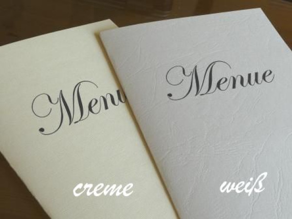 Menükarte mit einer Rose und Satinbändern 2 Menükarte mit einer Rose und Satinbändern 2