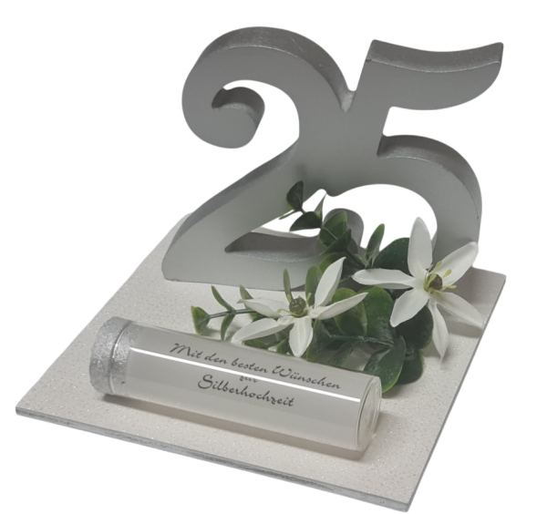 Geldgeschenk, Geldbox "Silverdream" zur Silberhochzeit - 3