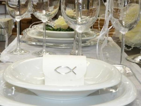 Gastgeschenk Fisch zur Kommunion, Konfirmation. Tischdeko-online 4