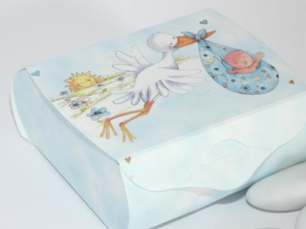 Gastgeschenk Storch zur Babyshower, babyparty 3