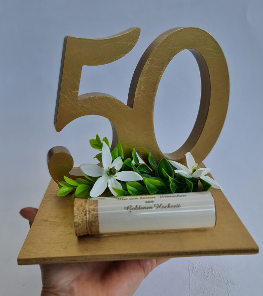 Geldgeschenk, Geldbox zur Goldenen Hochzeit, Jubiläum oder zum Geburtstag - 6 Geldgeschenk, Geldbox zur Goldenen Hochzeit, Jubiläum oder zum Geburtstag - 6
