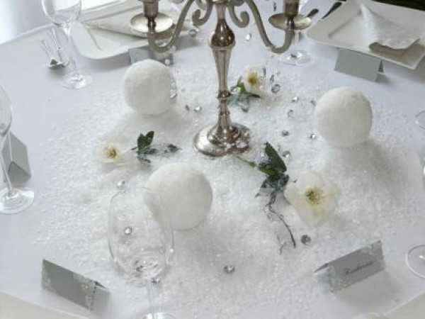 Weihnachtsdeko großer Schneeball 3